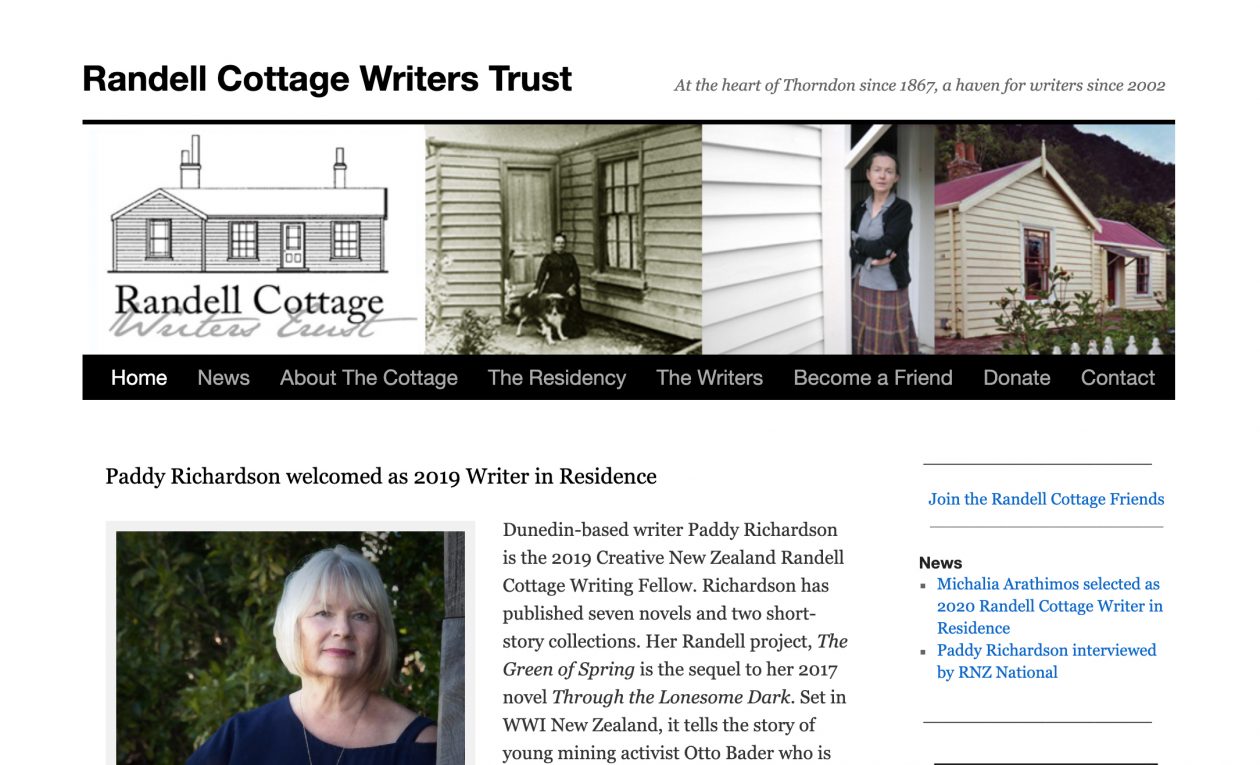 Website: Randell Cottage Writers Trust website
